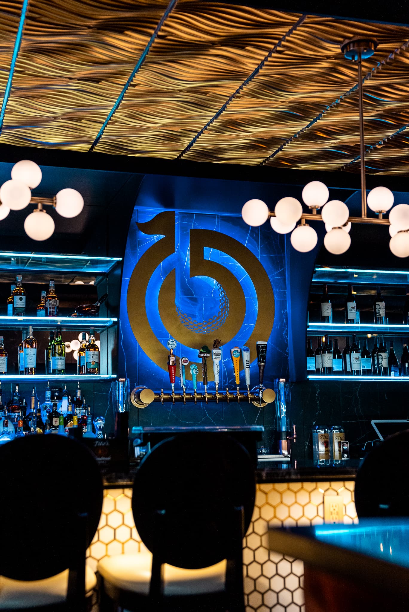 Vibrant bar atmosphere