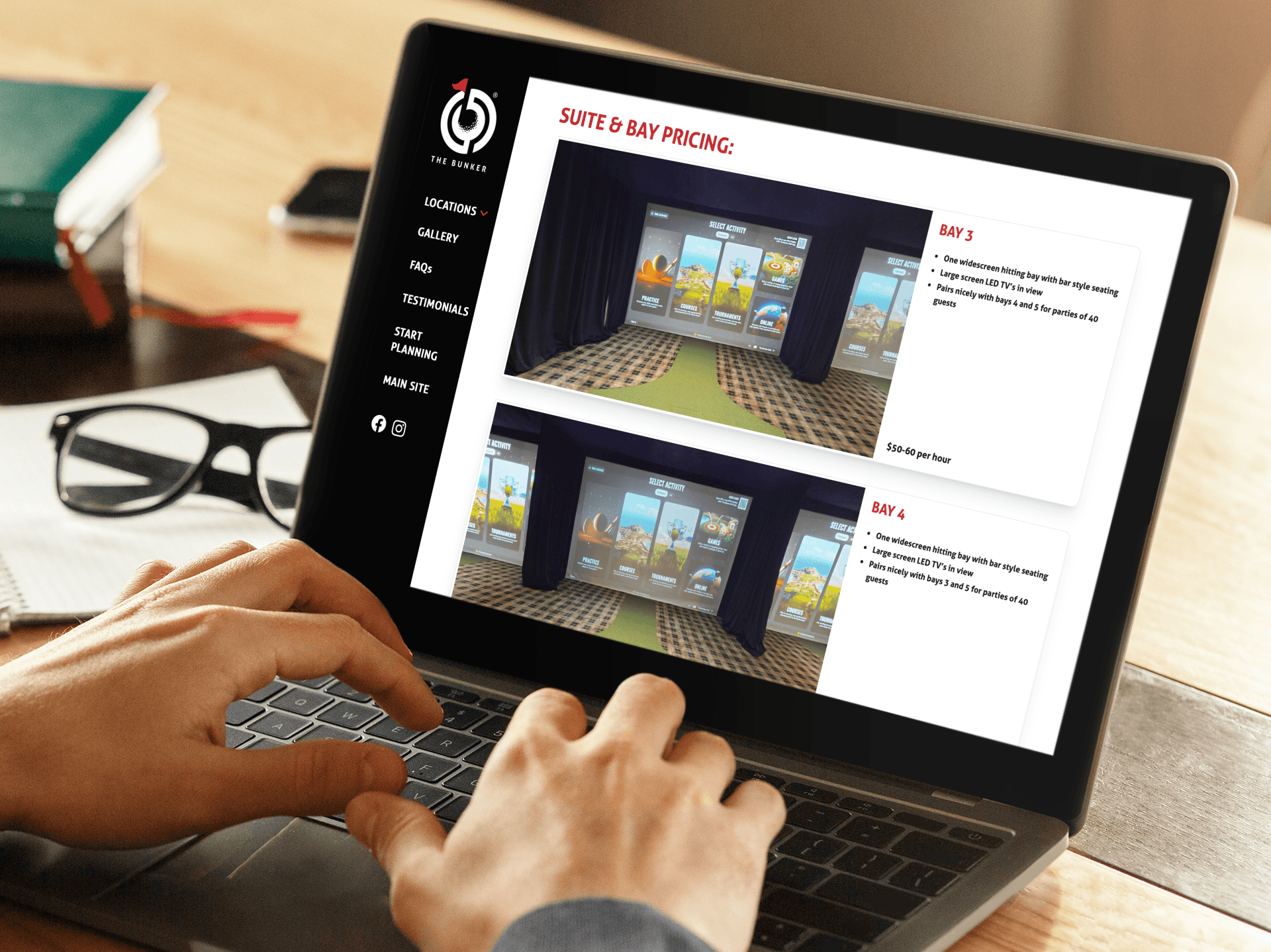 Sim bay booking platform