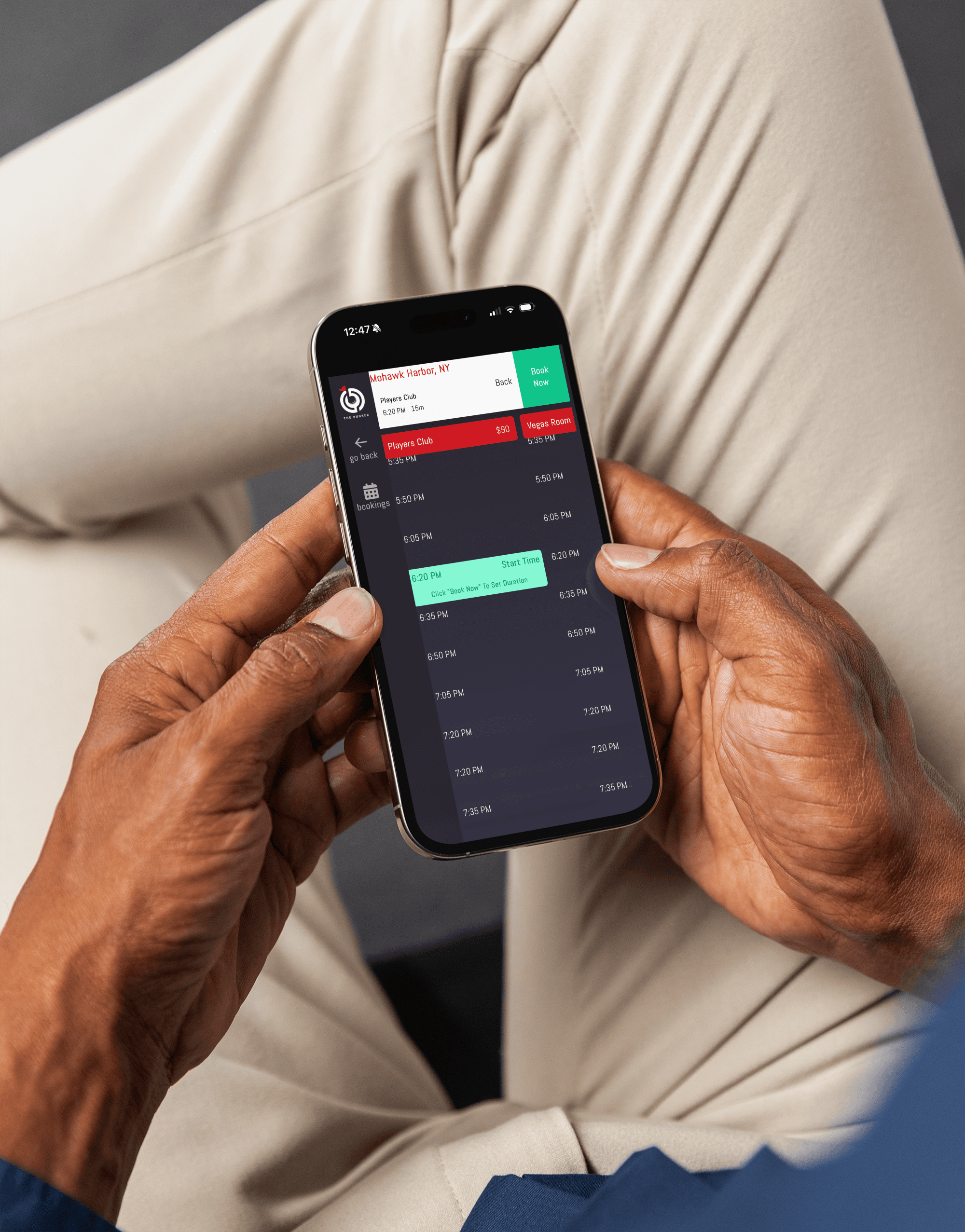 Franchise mobile app interface